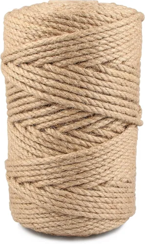 Vista 24 de Munzong - Cuerda de macramé color verde ejército, 5 mm x 109 yardas, cuerda de algodón natural hecha a mano colorida de 100 m, cuerda de macramé