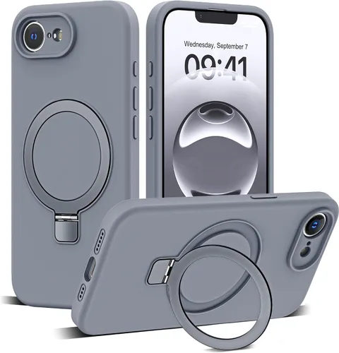 Vista 30 de Funda diseñada para iPhone 11 con soporte magnético invisible Compatible con Mag-Safe, a prueba de caídas de grado militar, a prueba de golpes