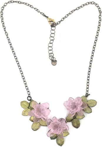 Vista 2 de Michael Michaud Mini collar llamativo rosa ruborizado #9358 BZG, Bronce, No es una piedra preciosa