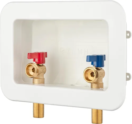 Vista 10 de Caja de salida para lavadora PEX-B con pararrayos de martillo y drenaje central, entrada de 1/2 pulgada PEX-B 1807 con lengüeta de crimpado x salida