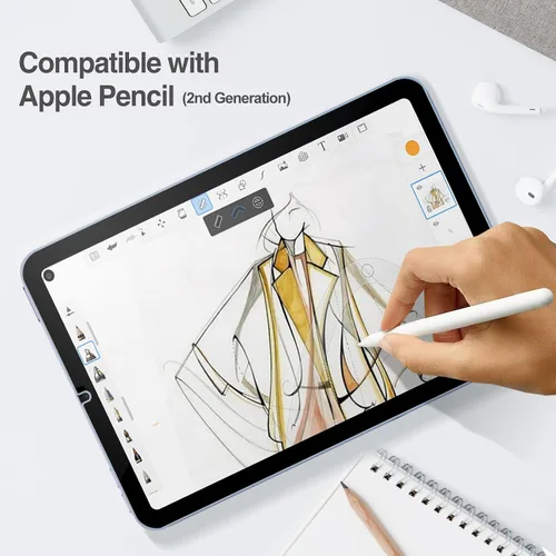 Vista 5 de ProCase Paquete de 1 protector de pantalla para iPad Mini 7 (A17 Pro) 2024 y iPad Mini 6 2021 de 8.3 pulgadas, protector de película de vidrio
