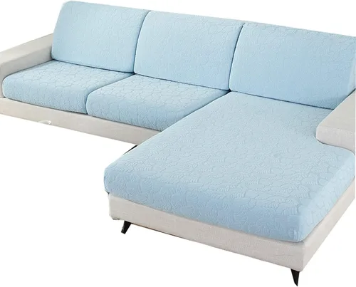 Vista 5 de Fundas elásticas para cojines de sofá, funda de cojín para sofá individual en forma de L, sofá chaise longue, protector suave de muebles de 1, 2 y 3