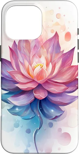 Vista 19 de Funda con ilustración de flor de loto para iPhone 17