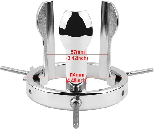 Vista 7 de Expansor anal de metal, dilatador anal ajustable, juguetes sexuales SM para hombres y mujeres, ensanchador anal vaginal