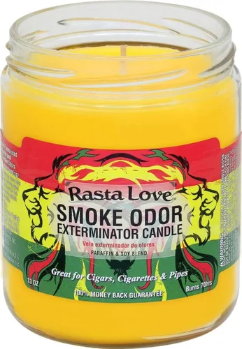Vista 3 de Smoke Odor Exterminator - Vela en tarro de 13 oz, Trippy Hippie Hippie Trippy