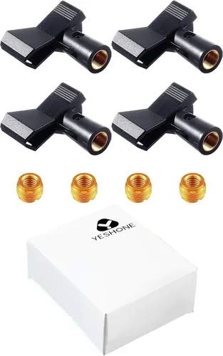Vista 8 de 4 clips de micrófono para soportes con 4 adaptadores ajustables, soporte de micrófono, abrazadera de soporte de micrófono inalámbrico con adaptador
