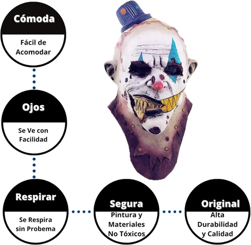 Vista 7 de Ghoulish Productions - Máscara de Mime Zack, máscara de payaso de Mime. Máscara de payaso para adultos de miedo. Mime Costue para adultos. Máscara
