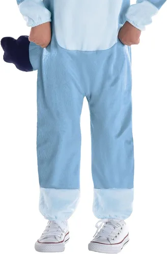 Vista 3 de Party City Bluey Disfraz de Halloween azul para niñas, Multicolor