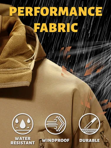 Vista 2 de Tacvasen - Chaqueta militar de operaciones especiales con forro suave, para hombre
