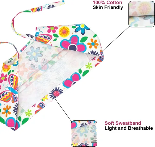 Vista 30 de Print Scrub Caps - Sombrero perfecto para enfermeras, médicos y EMTs..