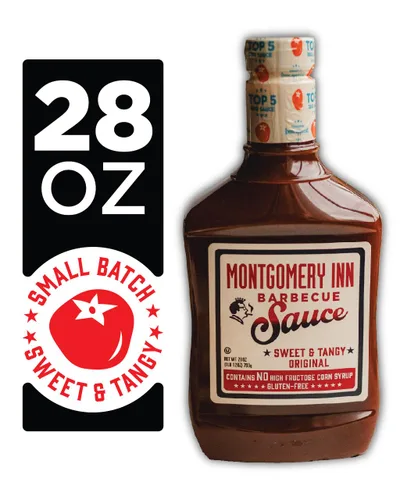 Vista 6 de Montgomery Inn Salsa de barbacoa (28oz) - Paquete de 3 Original dulce y picante