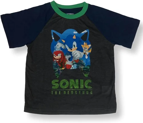 Vista 3 de Komar Kids Sonic The Hedgehog - Conjunto de pijama de forro polar de 3 piezas para niño
