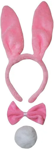 Vista 3 de Petitebella Traje combinado de 3 piezas con diadema de animales y pajarita y cola