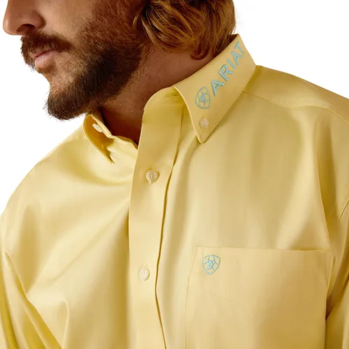 Vista 19 de Ariat Camisa de sarga con logotipo del equipo para hombre
