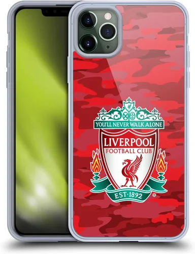 Vista 267 de Head Case Designs Funda de gel con licencia oficial del Liverpool Football Club Away Colourways Crest Camou [protección de grado militar] compatible