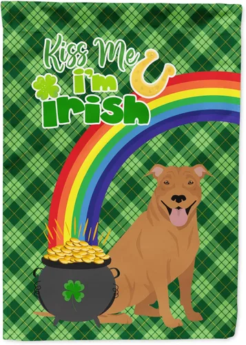Vista 124 de Caroline's Treasures WDK4731GF - Bandera decorativa para jardín del día de San Patricio, color negro y tostado, Airedale Terrier, para jardín