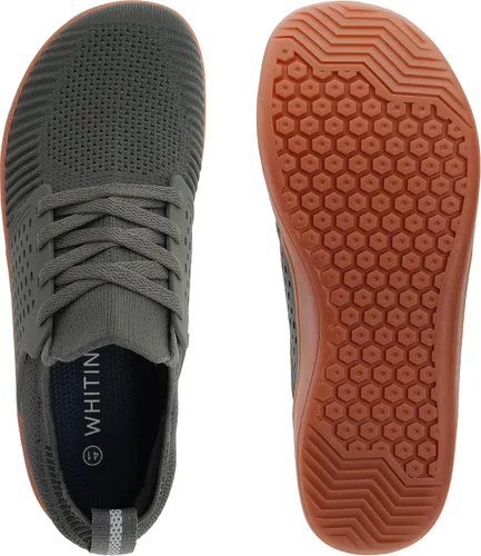 Vista 5 de WHITIN - Tenis minimalistas anchas para hombre, suela plana sin caída, estabilidad en el mediopié