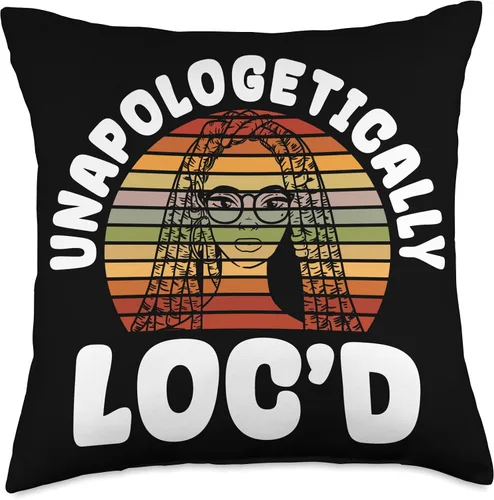 Vista 5 de Locs Afro Dreadlocks Love Beauty Hair Loc'd Up Afro Hair - Almohada negra de niña africana americana, 16 x 16 pulgadas, multicolor
