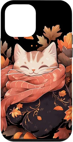 Vista 16 de Funda para iPhone 16 Cat Kitten Otoño Temporada Otoño Hojas Acción de Gracias
