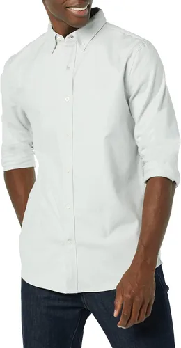 Vista 4 de Tienda Essentials Camisa de vestir elástica de manga larga para hombre