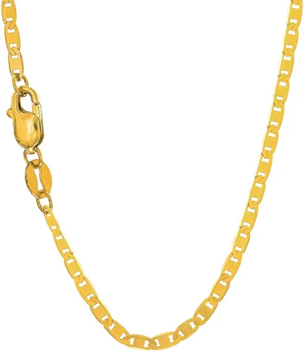 Vista 2 de Collar de cadena Mariner de oro amarillo macizo de 14 quilates de 0.067 in - 16, 18, 20, 24 pulgadas