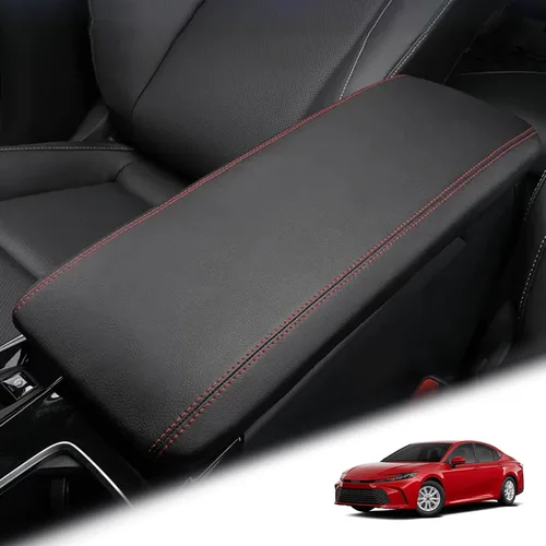 Vista 19 de Funda de reposabrazos adecuada para Toyota Camry 2007-2011 de cuero para consola central reposabrazos almohadilla protectora