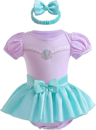Vista 12 de Disfraz de princesa de Belle Sofía Blancanieves para niñas pequeñas, disfraz de princesa, Navidad, Halloween, mameluco con diadema