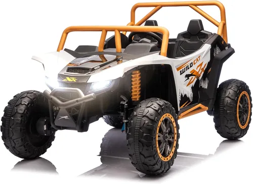 Vista 12 de 2026 XXXL 24V 4WD 2 plazas UTV todoterreno 4x4 a batería eléctrico de juguete con control remoto para niños y niñas, UTV 4 ruedas con música, Azul