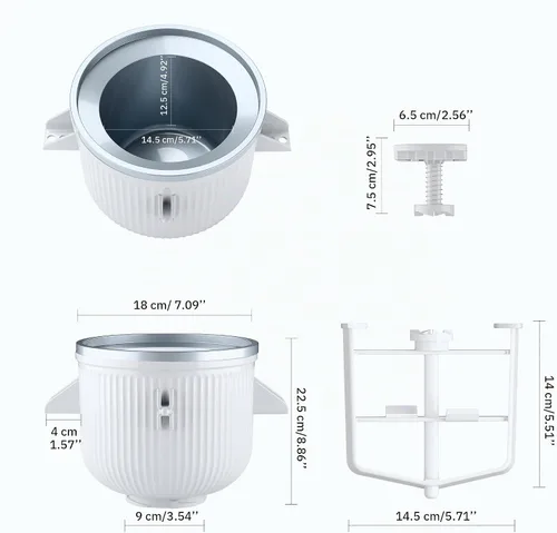Vista 3 de KitchenAid - Accesorio para máquina de helados para batidora de pie, cuenco de helado compatible con batidoras de soporte de 4.5 cuartos de galón