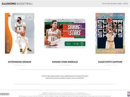 Vista 3 de Panini Illusions NBA 2020 Basketball BLASTER caja (36 cartas/bx)
