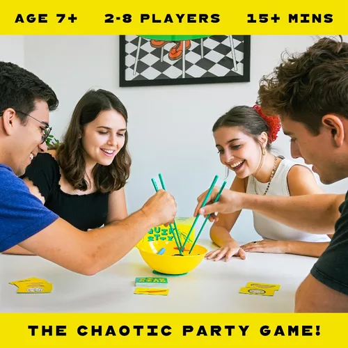 Vista 2 de Lucky Egg Quik Stix - Juego de habilidades, divertidos juegos familiares para niños y adultos, mayores de 7 años, 2 a 8 jugadores, juegos de mesa