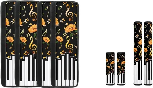 Vista 18 de DISNIMO Fundas para manija de puerta de refrigerador con calabaza otoñal, 8 piezas Kithchen para nevera, microondas, horno, lavavajillas, protector