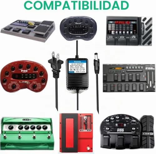 Vista 6 de Adaptador de CA 9VAC para línea 6 Bass POD XT XTL, FloorPod, Floor-Pod Plus, JM4 Looper, Micro Spider, POD xt Live Power Supply Cord Line-6