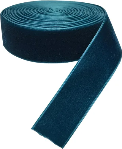 Vista 78 de Chenkou Craft 5 yardas de cinta de terciopelo para decoración navideña y embalaje artesanal