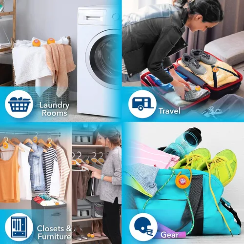 Vista 5 de Arm & Hammer Odor Busterz - Clip N Go, paquete de desodorante de 4