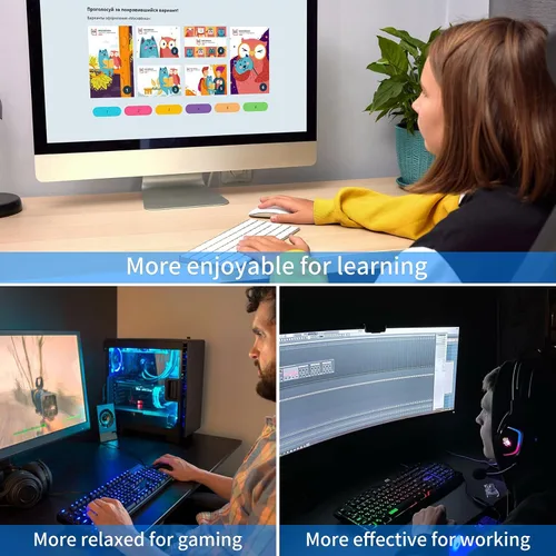 Vista 7 de Soporte de teclado para escritorio, reposamuñecas para teclados, soporte ergonómico para teclados para trabajar fácilmente, almohadilla de muñeca