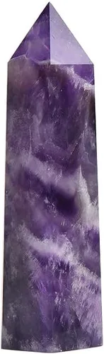 Vista 20 de Cristales y piedras curativas, juego de 21 piezas de cristales curativos, juego de 7 piedras de cristal de chakras, pirámide de selenita cruda