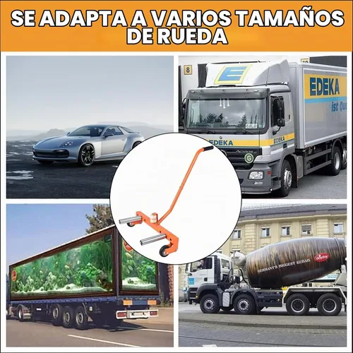 Vista 7 de A A IN Rueda de neumático Dolly, 660 LBS Heavy Duty Adjustable Truck Tire Dolly Herramienta de elevación de neumáticos para tienda, garaje