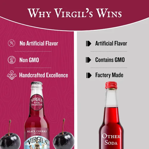 Vista 6 de VIRGILS Black Cherry Cream Soda, 12 FZ