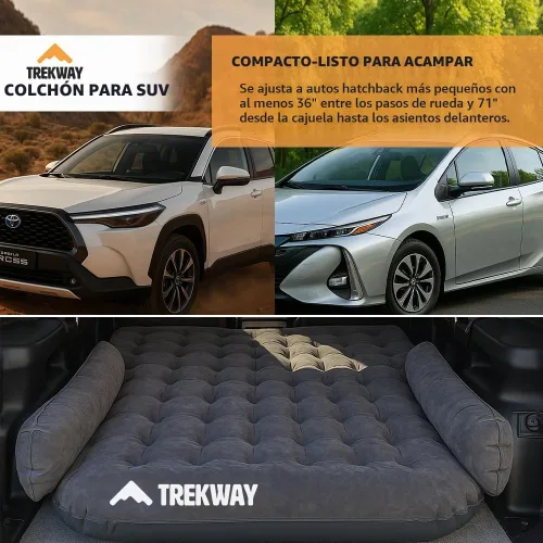 Vista 7 de Offroading Gear Colchón de aire inflable para SUV/Van con cámaras laterales – cama de camping para coche – para 4Runner, Outback, Forester