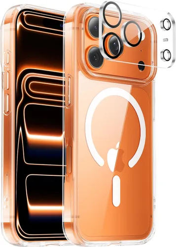 Vista 20 de Funda magnética para iPhone Air con protector de lente de cámara, protección grado militar de 10 pies, compatible con funda MagSafe Slim para iPhone
