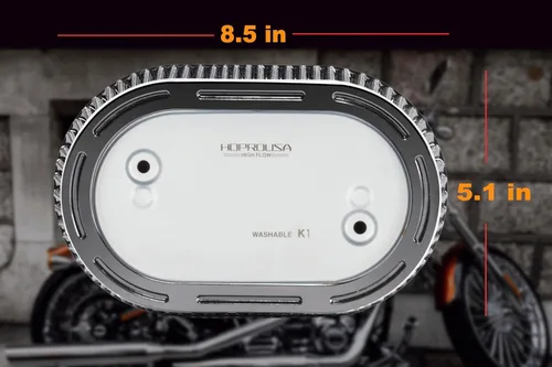 Vista 6 de Reemplazo 29400267 Filtro de Aire para Motocicleta Compatible con Touring '17 y posteriores, Softail M8 '18 y posteriores, Motor Equipado con 114