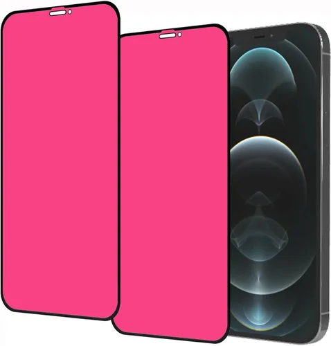 Vista 11 de 2 piezas de vidrio templado de privacidad para iPhone 11 / iPhone XR 6.1 pulgadas anti-azul anti-espía protector de pantalla espejo degradado