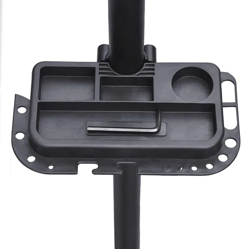 Vista 6 de Yaheetech Soporte para reparación de bicicletas - Soporte de taller para bicicletas de altura ajustable con bandeja de herramientas para bicicletas