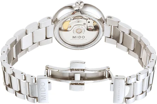 Vista 4 de Mido Baroncelli Donna - Reloj suizo automático para Mujer - Esfera plateada - Caja de 1.299 in - M0222071103610, plateado