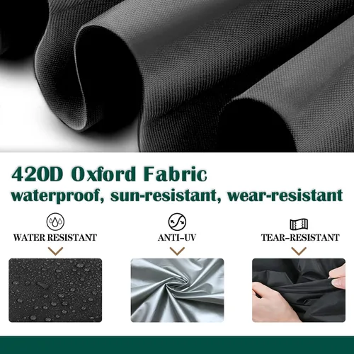 Vista 8 de Papasan Funda de cojín impermeable solamente, (para fundas de cojín para sillas Papasan de 47 a 55 pulgadas, para interiores y exteriores)