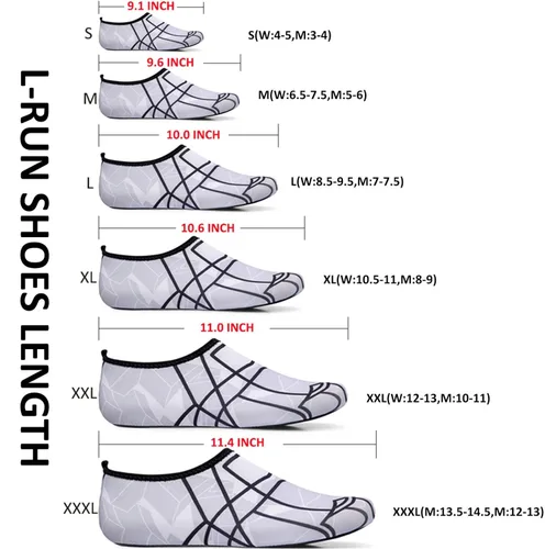 Vista 2 de L-RUN Zapatos de agua para mujer, para hombre, con piel descalza, para correr, buceo, surf, natación, playa, yoga, secado rápido