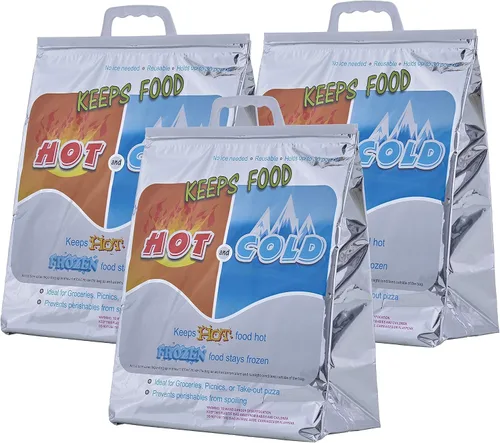 Vista 15 de Superio Bolsas aisladas para bebidas frías y calientes para entrega de alimentos, bolsas de compras de comestibles, almacenamiento de alimentos