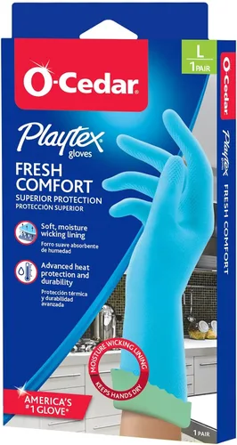 Vista 2 de PLAYTEX PROTECTIVE_GLOVE PLAYTEX Fresh Comfort - Guantes medianos, 1 CT (paquete de 1)