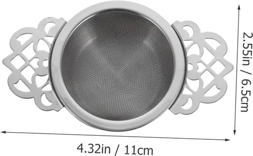 Vista 7 de Filtro de té de malla fina para café, tetera de metal, filtros de té de malla metálica suelta, filtro de embudo de té, filtro de té de metal